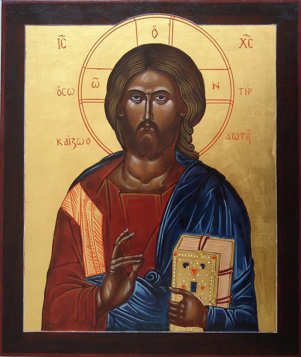 Christus, der Retter und Lebensspender, Serbische Ikone, 14Jh