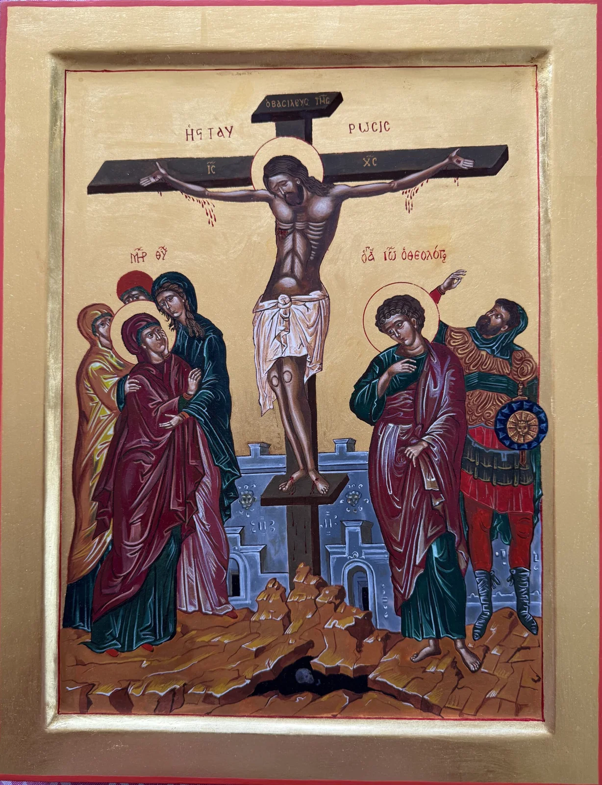 Die Kreuzigung Jesu Christi, Klosters Stavronikita auf dem Hl. Berg Athos – 16. Jh. (33 x 42,5 cm) - Preis: 1000,- Euro