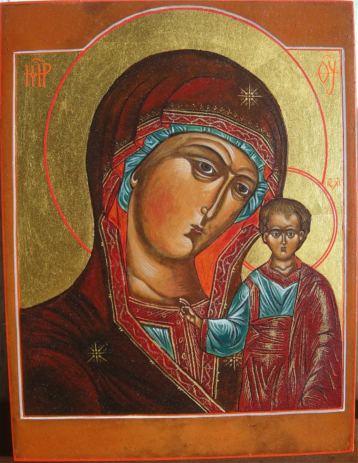 2015d, Gottesmutter von Kazan, russische Ikone, 17. Jh